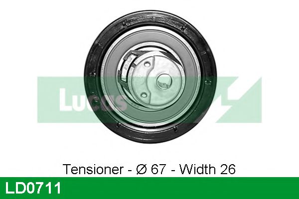 Натяжной ролик, ремень ГРМ LUCAS ENGINE DRIVE LD0711