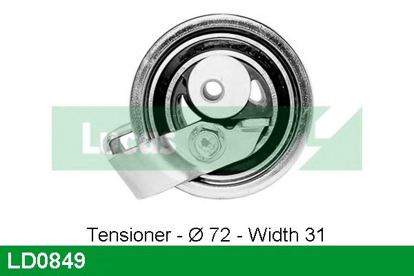 Натяжной ролик, ремень ГРМ LUCAS ENGINE DRIVE LD0849