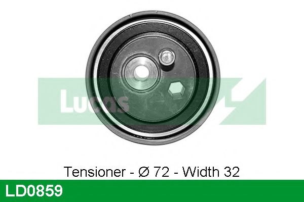 Натяжной ролик, ремень ГРМ LUCAS ENGINE DRIVE LD0859