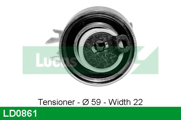 Натяжной ролик, ремень ГРМ LUCAS ENGINE DRIVE LD0861