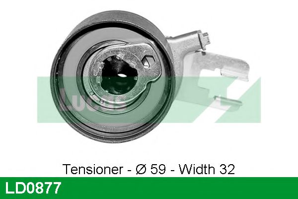 Натяжной ролик, ремень ГРМ LUCAS ENGINE DRIVE LD0877