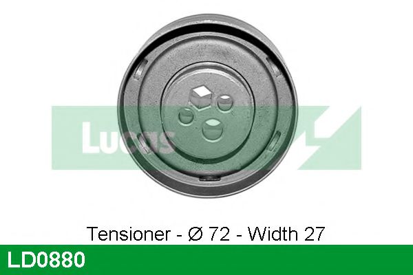 Натяжной ролик, ремень ГРМ LUCAS ENGINE DRIVE LD0880