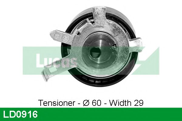 Натяжной ролик, ремень ГРМ LUCAS ENGINE DRIVE LD0916