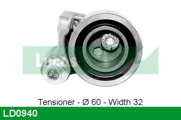 Натяжной ролик, ремень ГРМ LUCAS ENGINE DRIVE LD0940