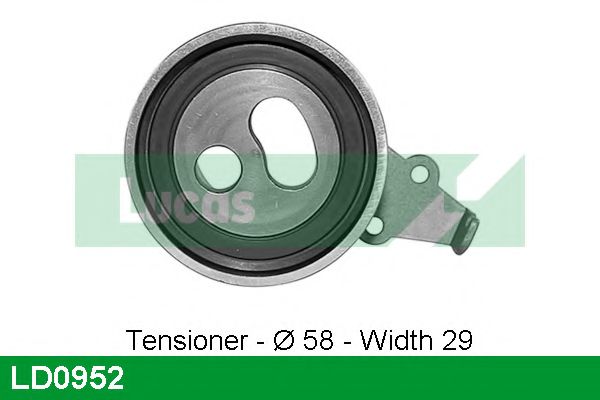 Натяжной ролик, ремень ГРМ LUCAS ENGINE DRIVE LD0952