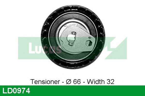 Натяжной ролик, ремень ГРМ LUCAS ENGINE DRIVE LD0974