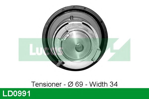 Натяжной ролик, ремень ГРМ LUCAS ENGINE DRIVE LD0991