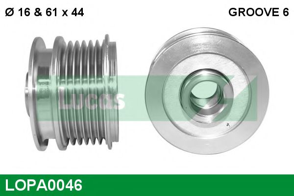 Механизм свободного хода генератора LUCAS ENGINE DRIVE LOPA0046