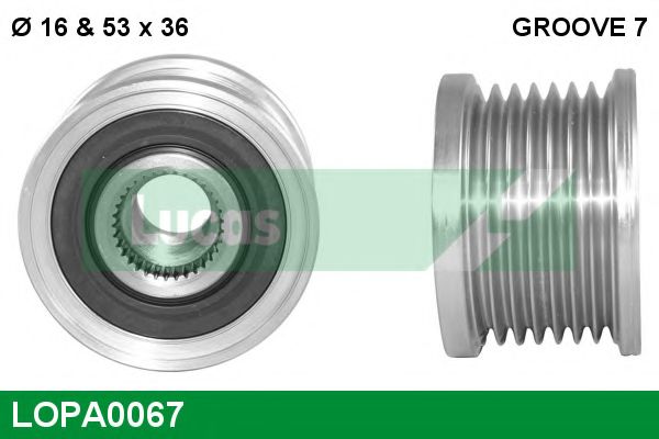 Механизм свободного хода генератора LUCAS ENGINE DRIVE LOPA0067