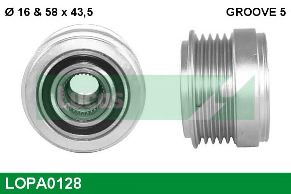 Механизм свободного хода генератора LUCAS ENGINE DRIVE LOPA0128