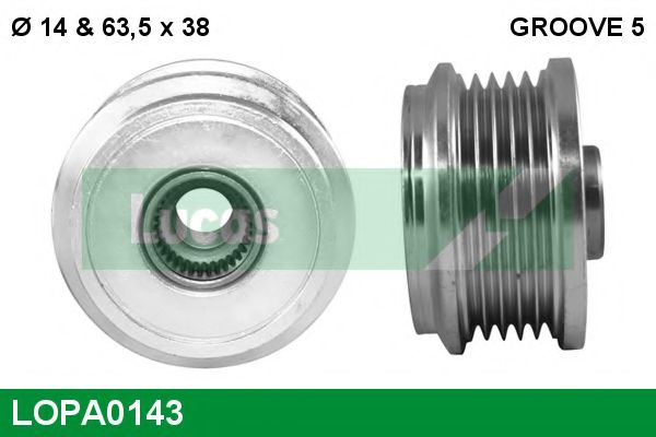 Механизм свободного хода генератора LUCAS ENGINE DRIVE LOPA0143