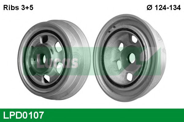 Ременный шкив, коленчатый вал LUCAS ENGINE DRIVE LPD0107
