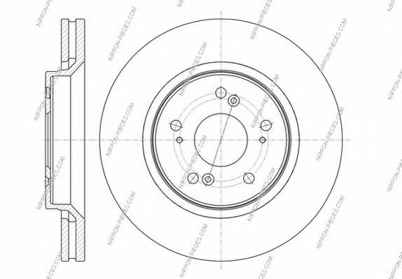 Тормозной диск NPS DIK19