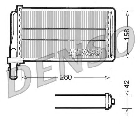 Теплообменник, отопление салона NPS DRR01001