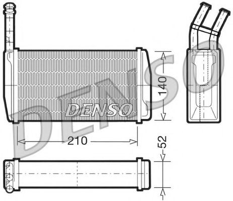 Теплообменник, отопление салона NPS DRR10011