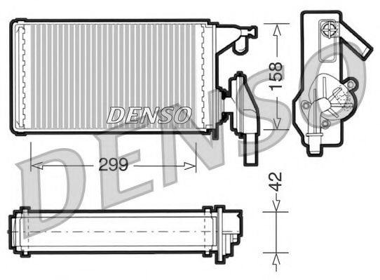 Теплообменник, отопление салона NPS DRR12002