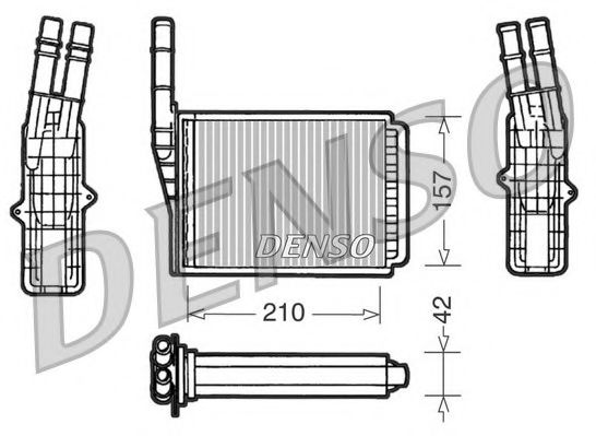 Теплообменник, отопление салона NPS DRR23013