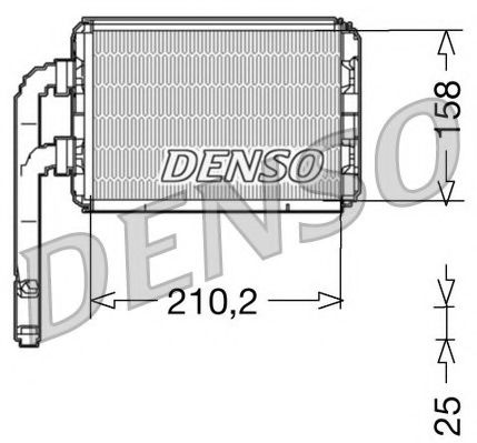 Теплообменник, отопление салона NPS DRR23016