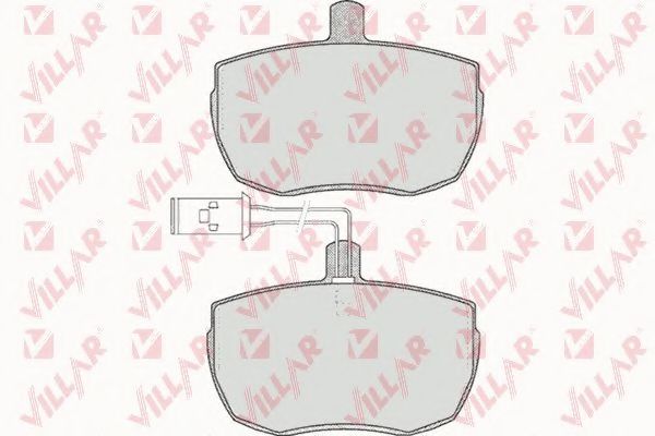 Комплект тормозных колодок, дисковый тормоз VILLAR 20653