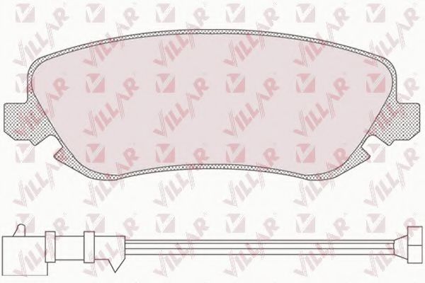 Комплект тормозных колодок, дисковый тормоз VILLAR 626.0842