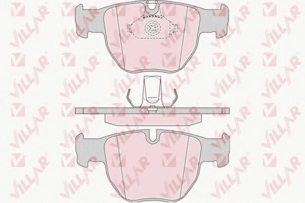 Комплект тормозных колодок, дисковый тормоз VILLAR 626.0909