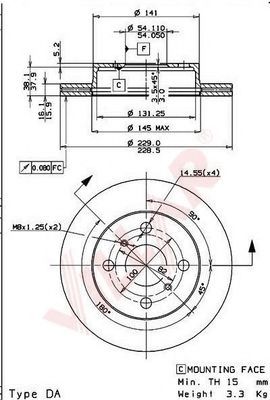 Тормозной диск sbs 16174