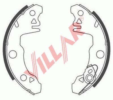 Комплект тормозных колодок VILLAR 629.0514