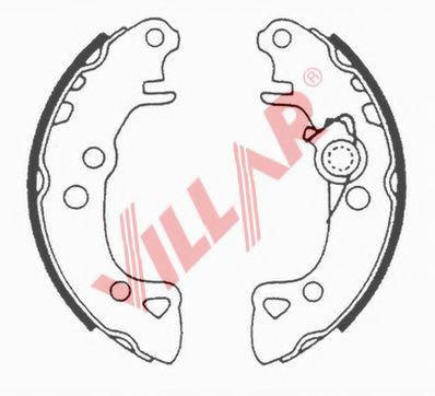 Комплект тормозных колодок VILLAR 629.0518