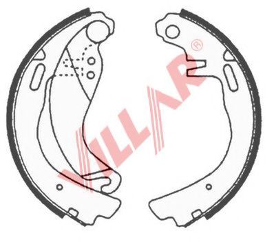 Комплект тормозных колодок VILLAR 629.0619