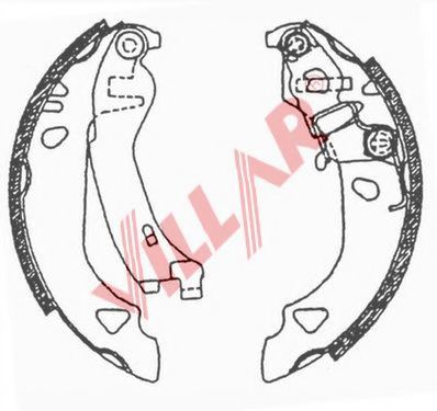 Комплект тормозных колодок VILLAR 629.0628