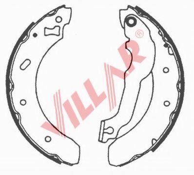 Комплект тормозных колодок VILLAR 629.0629