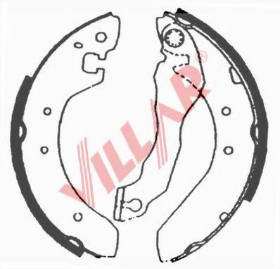 Комплект тормозных колодок VILLAR 629.0637