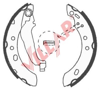 Комплект тормозных колодок VILLAR 629.0647