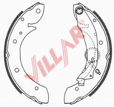 Комплект тормозных колодок VILLAR 629.0648