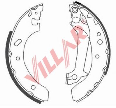 Комплект тормозных колодок VILLAR 629.0657