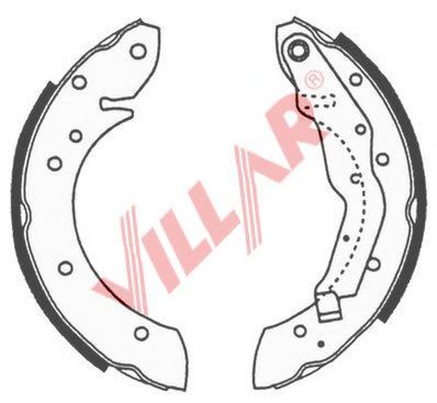 Комплект тормозных колодок VILLAR 629.0663