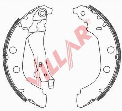 Комплект тормозных колодок VILLAR 629.0666