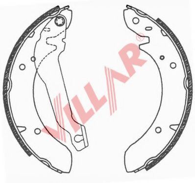 Комплект тормозных колодок VILLAR 629.0672