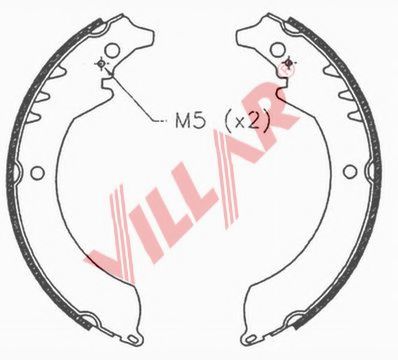 Комплект тормозных колодок VILLAR 629.0679