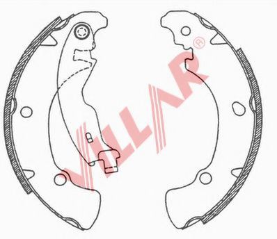 Комплект тормозных колодок VILLAR 629.0681
