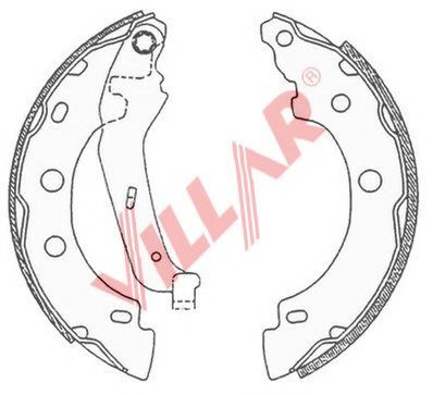 Комплект тормозных колодок VILLAR 629.0682
