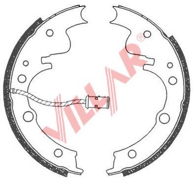 Комплект тормозных колодок VILLAR 629.0684