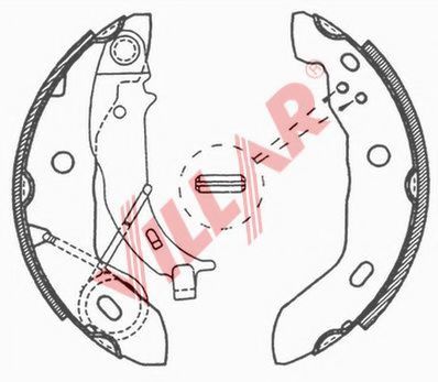 Комплект тормозных колодок VILLAR 629.0693