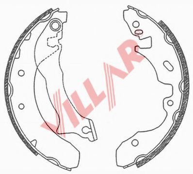 Комплект тормозных колодок VILLAR 629.0694