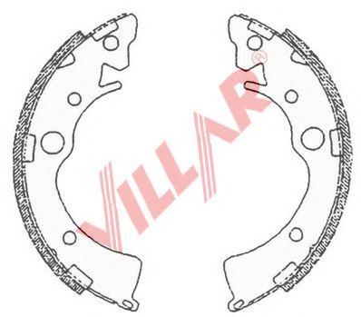 Комплект тормозных колодок VILLAR 629.0696