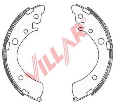 Комплект тормозных колодок VILLAR 629.0697