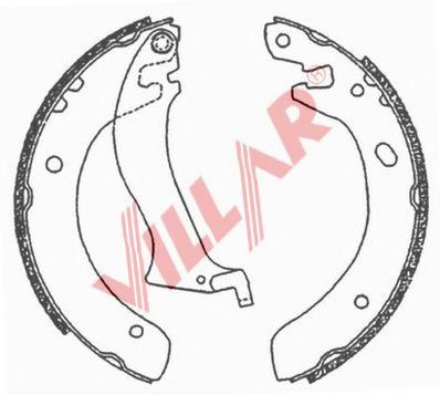Комплект тормозных колодок VILLAR 629.0703
