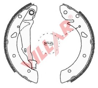 Комплект тормозных колодок VILLAR 629.0706