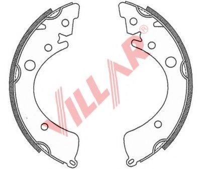 Комплект тормозных колодок VILLAR 629.0735