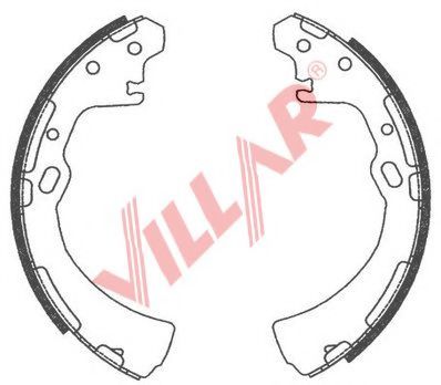 Комплект тормозных колодок VILLAR 629.0751